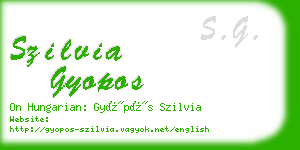 szilvia gyopos business card